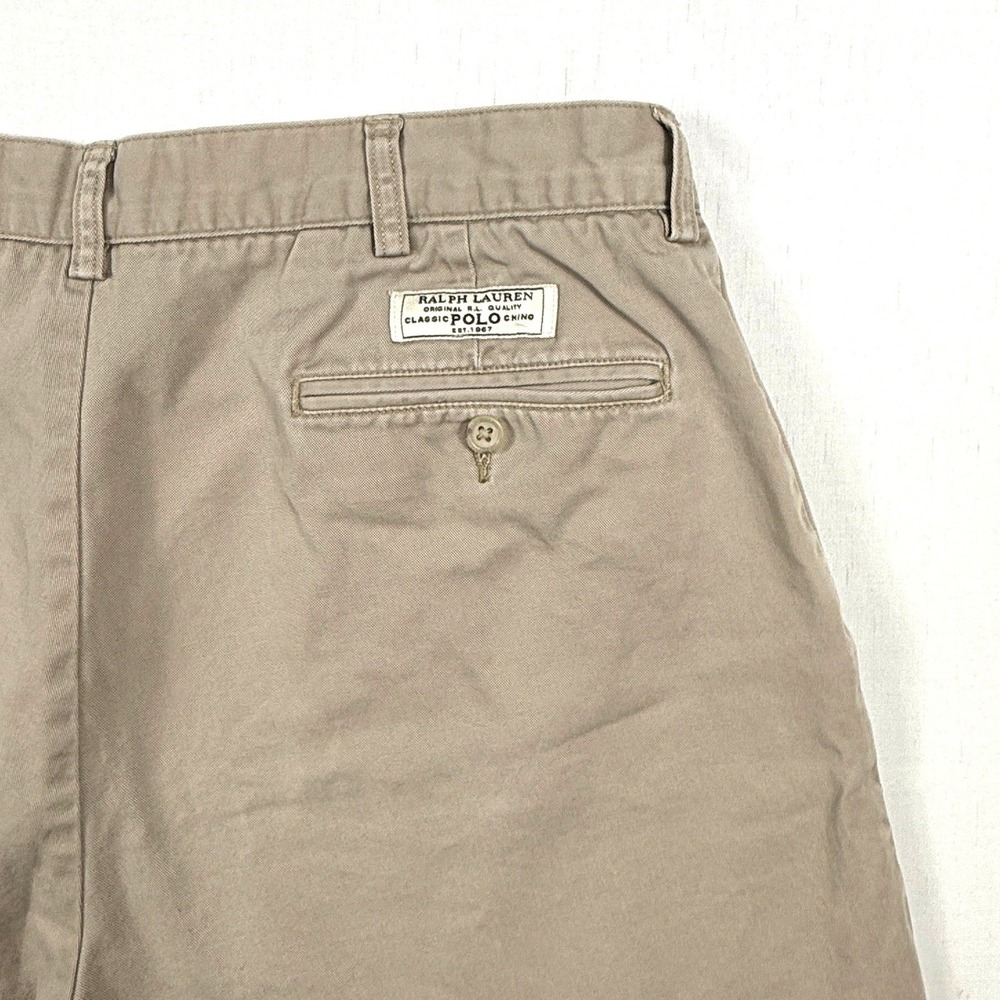 Polo Ralph Lauren Prospect Shorts Khaki Tan Classic Chino Cotton Casual Mens 35